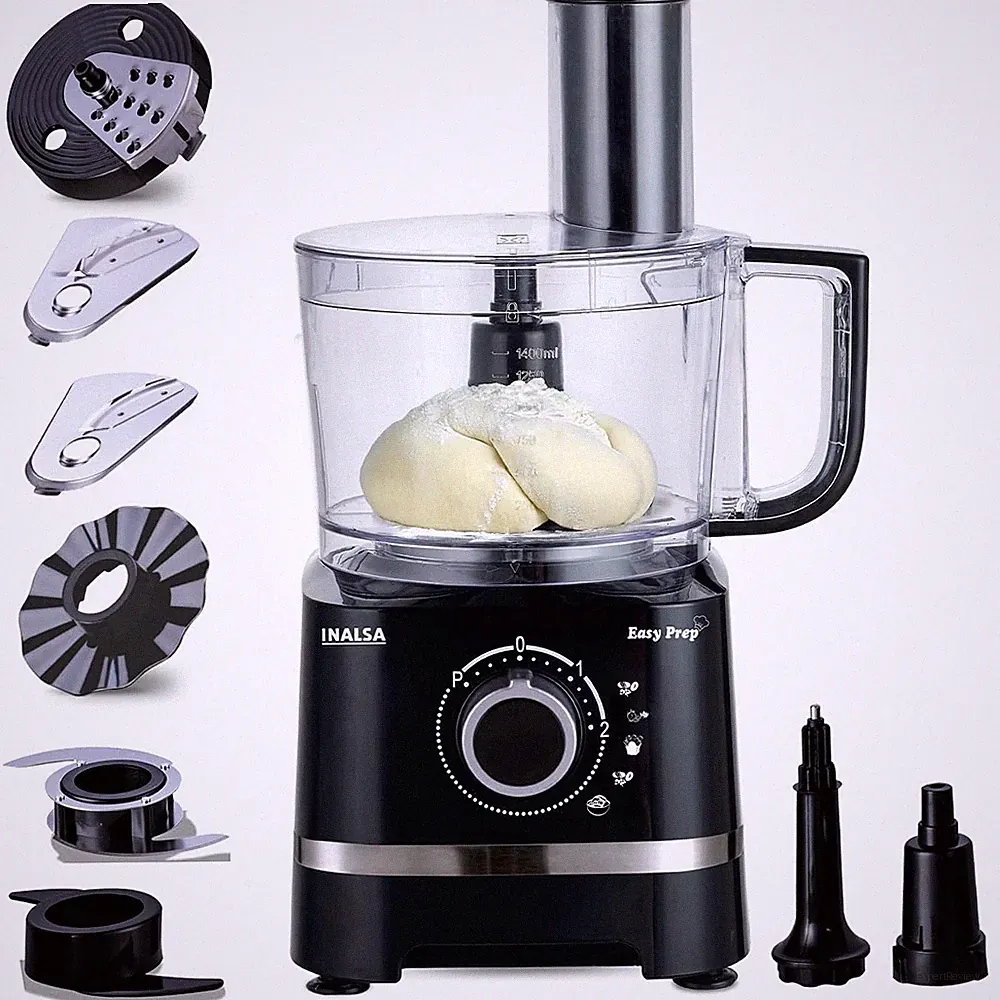INALSA Food Processor Dough Maker Electric Chopper ,French Fry Cutter, Slicer