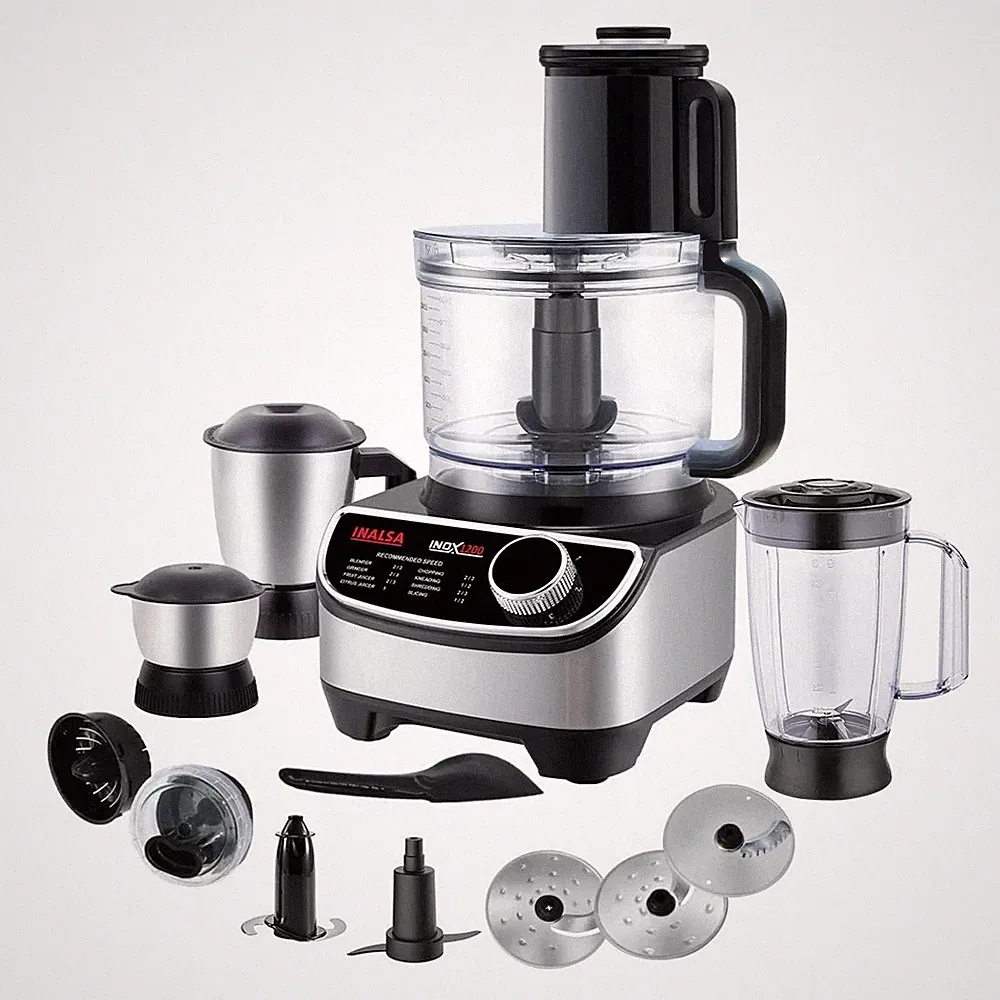 INALSA food processor kitchen with Mixer Grinder Juicer 1200W 3 Jars 2.5L 220V