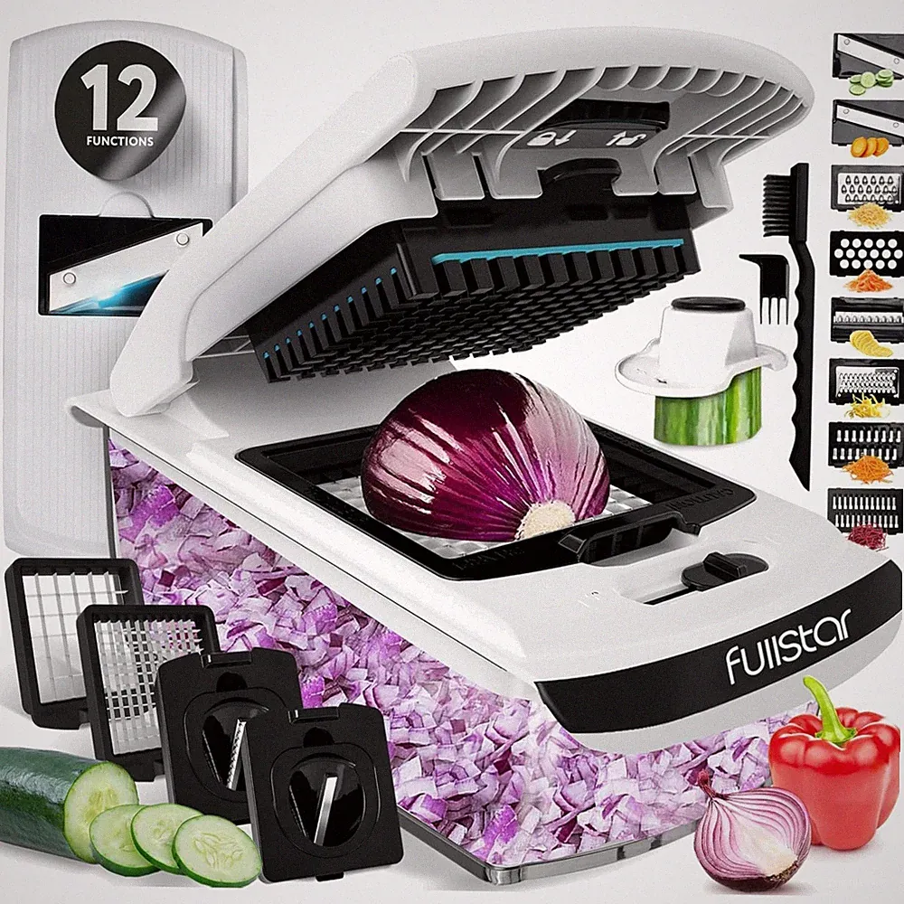 Innovative Food Chopper - Versatile Blades, Dishwasher Safe