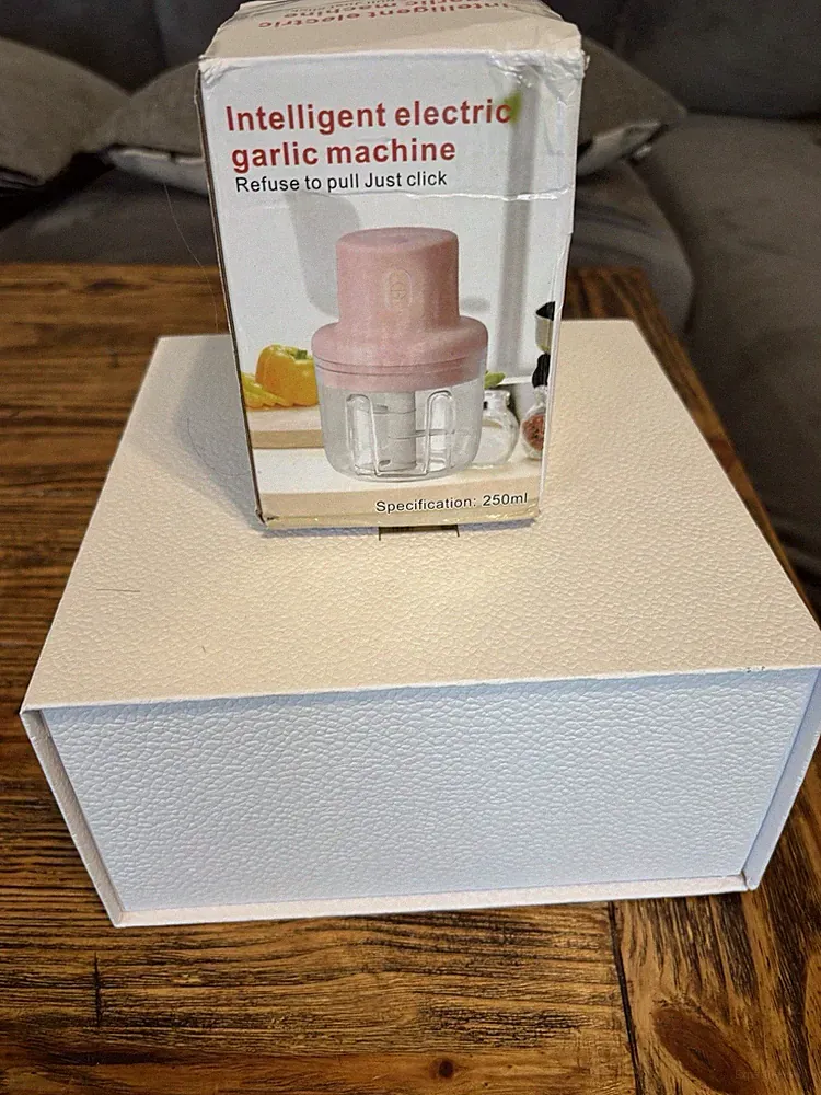Intelligent Electric Mini Food Processor Wireless Portable 250ml Pink KB010