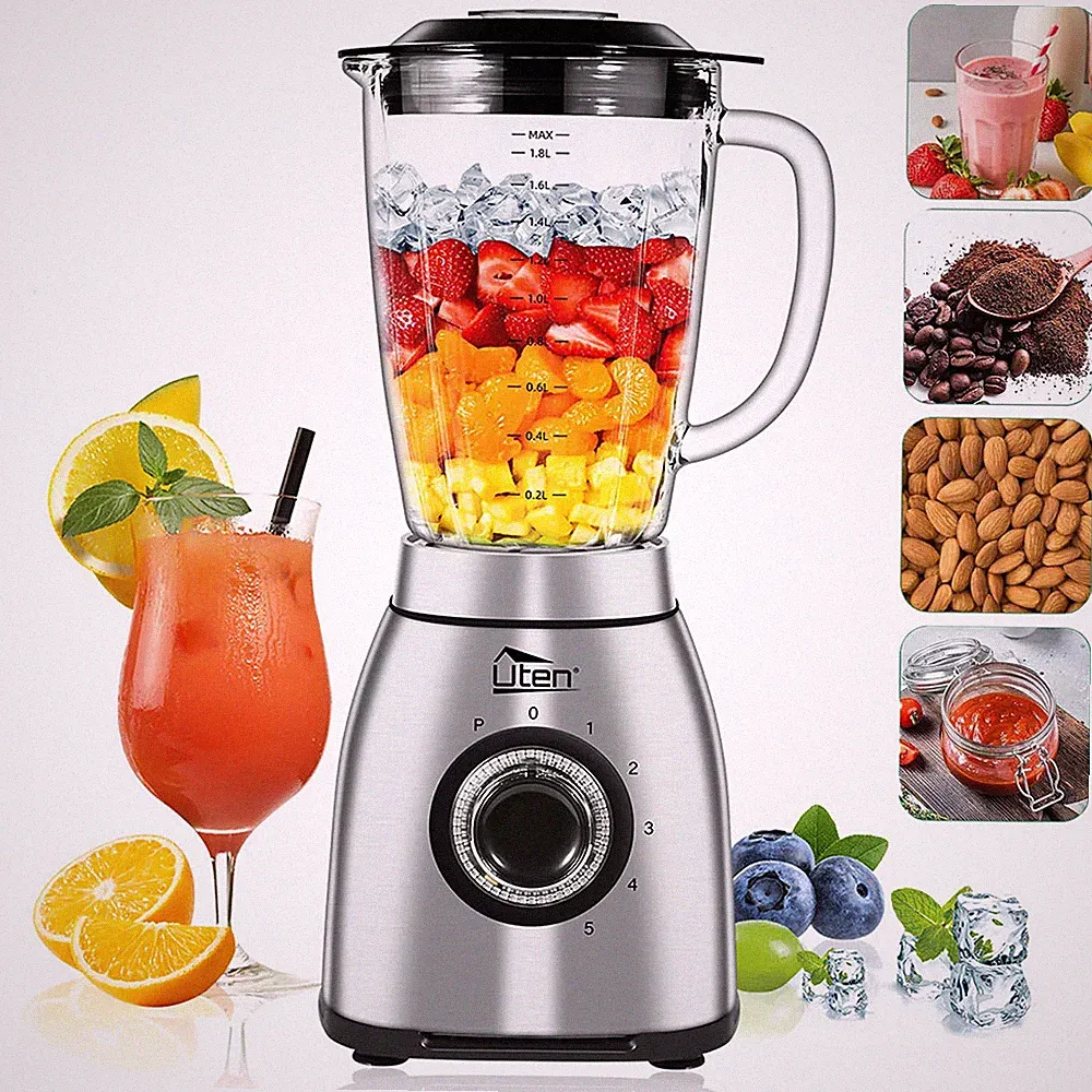 Jug Blenders 5-in-1 Blender Food Processor Smoothie Meat Grinder Jug Blenders