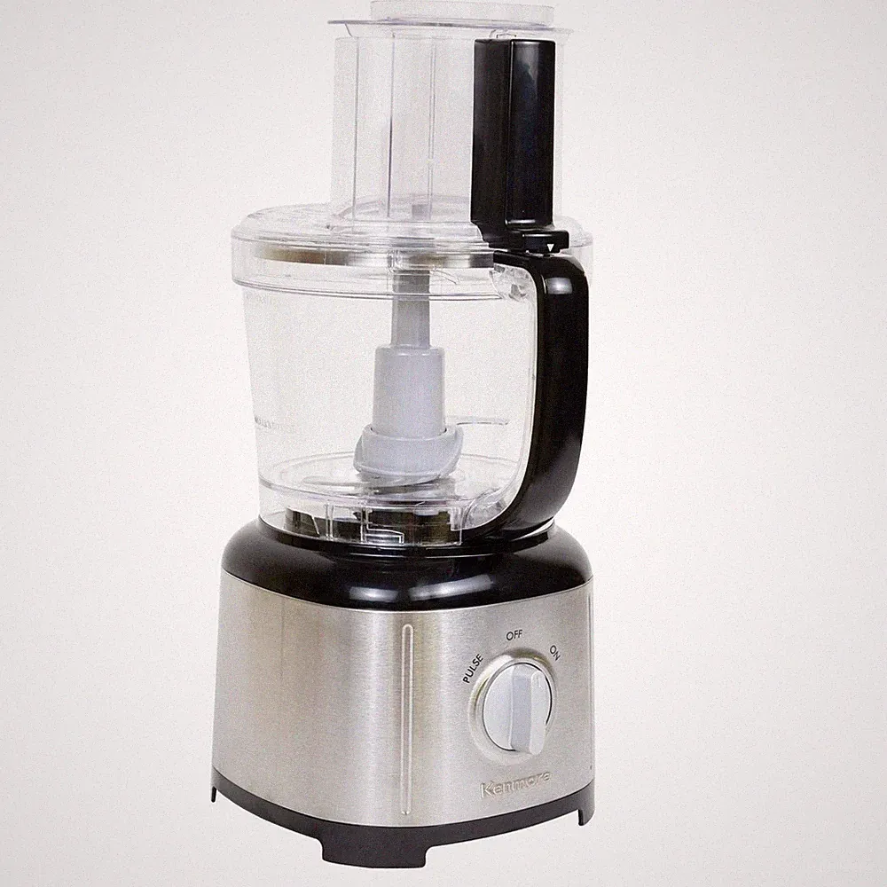 Kenmore 11-Cup Food Processor And Vegetable Chopper, Black And Silver
