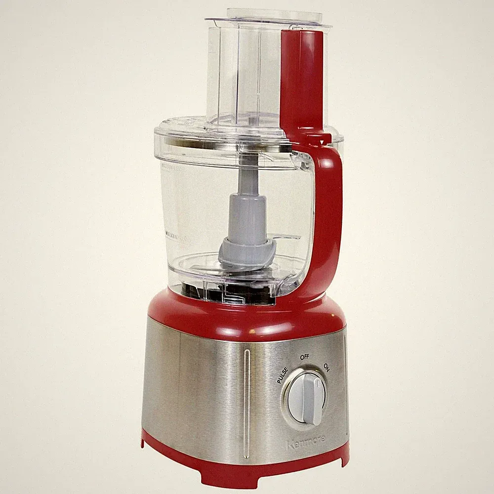 Kenmore 11-Cup Food Processor And Vegetable Chopper, Red And Silver