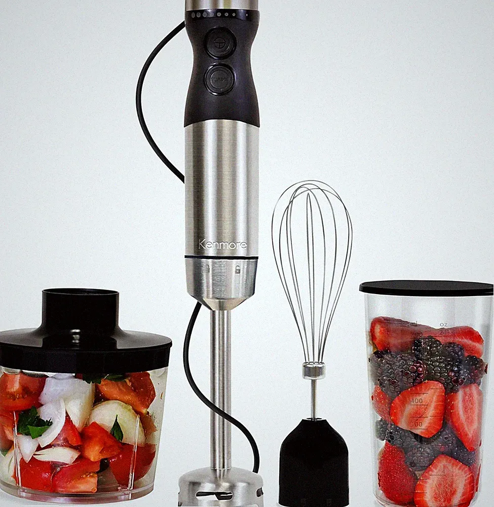 Kenmore Immersion Hand Blender Mixer Variable Speed Blender Handheld Blending St