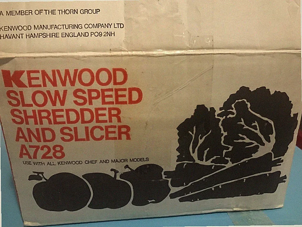 Kenwood Chef A728 Low Speed Slicer Shredder 4 Slicers Food Processor
