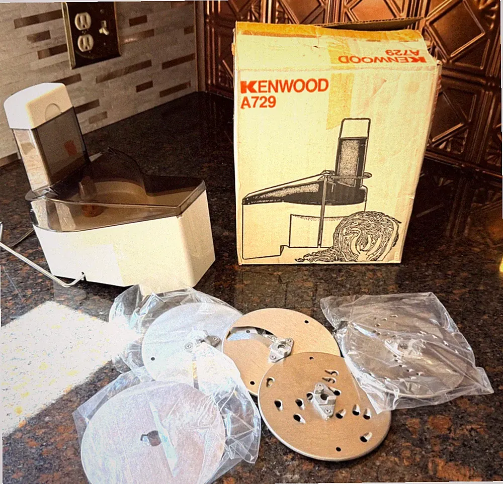 KENWOOD CHEF Vintage High Speed Shredder & Slicer A729 Complete With Box