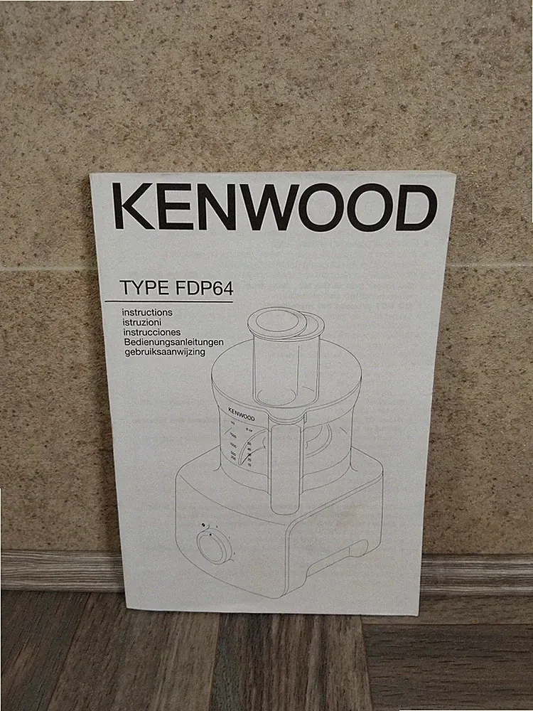 Kenwood Food Processor Type FDP64 Manual, Book English, French, Italian & Others