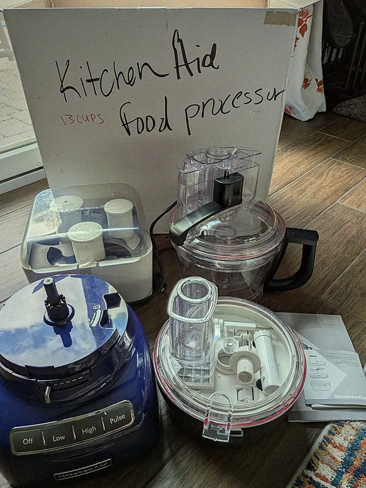Kitchen Aid 13 Cup Exact Slice Food Processor & Dicing Kit KFP1356GC Cobolt Blue