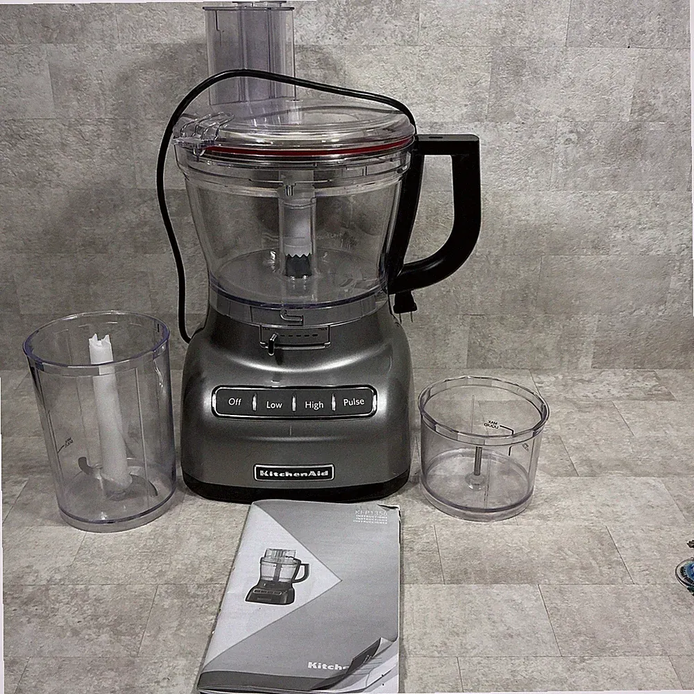 Kitchen Aid 13 Cup Exact Slice Food Processor & Dicing Kit KFP1356GC COMPLETE VG