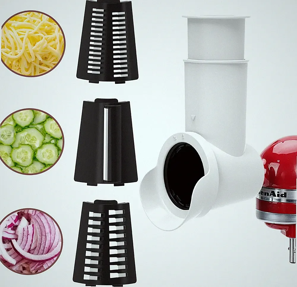Kitchen Aid Cheese Grater Attachment for Kitchenaid Stand Mixer,Slicer Shredder