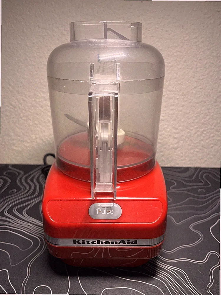 Kitchen Aid Chef's Chopper Mini Food Processor 3 Cups KFC3100ER1 Red Tested