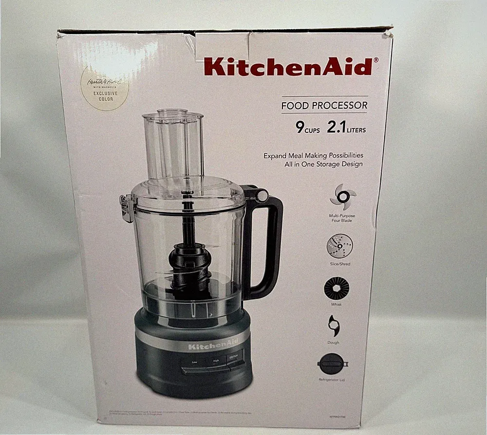 Kitchen Aid Food Processor 9-Cups 2.1 Liters Black KFP091TSE Brand New Open Box!