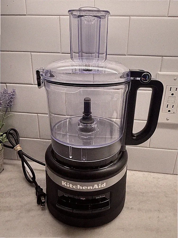 Kitchen Aid Household Food Processor E105402 Tested - Black NO Blades