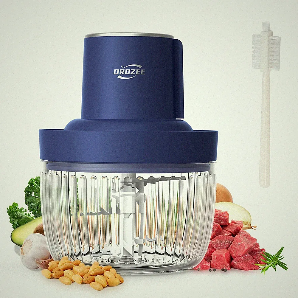 Kitchen Food Processor, Electric Food Chopper with 8 Cup Glass Bowl