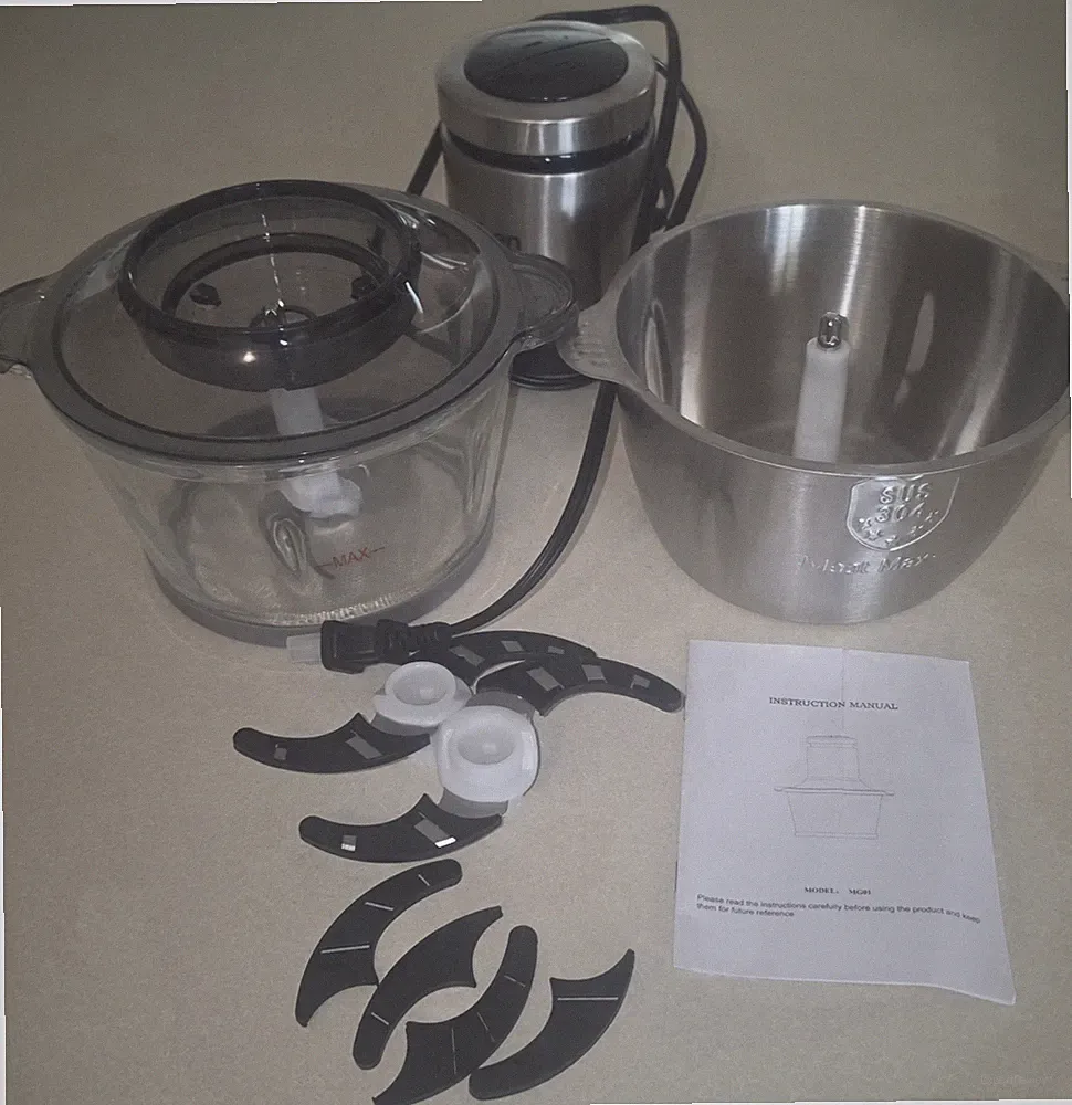 Kitchen In The Box Food Processor 400W Powerful Meat Grinder & Food Chopper MG01