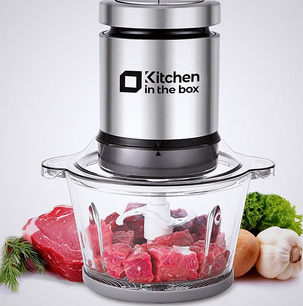 Kitchen in the box Mini Food Processor, Electric Meat Grinder & Food Chopper wit