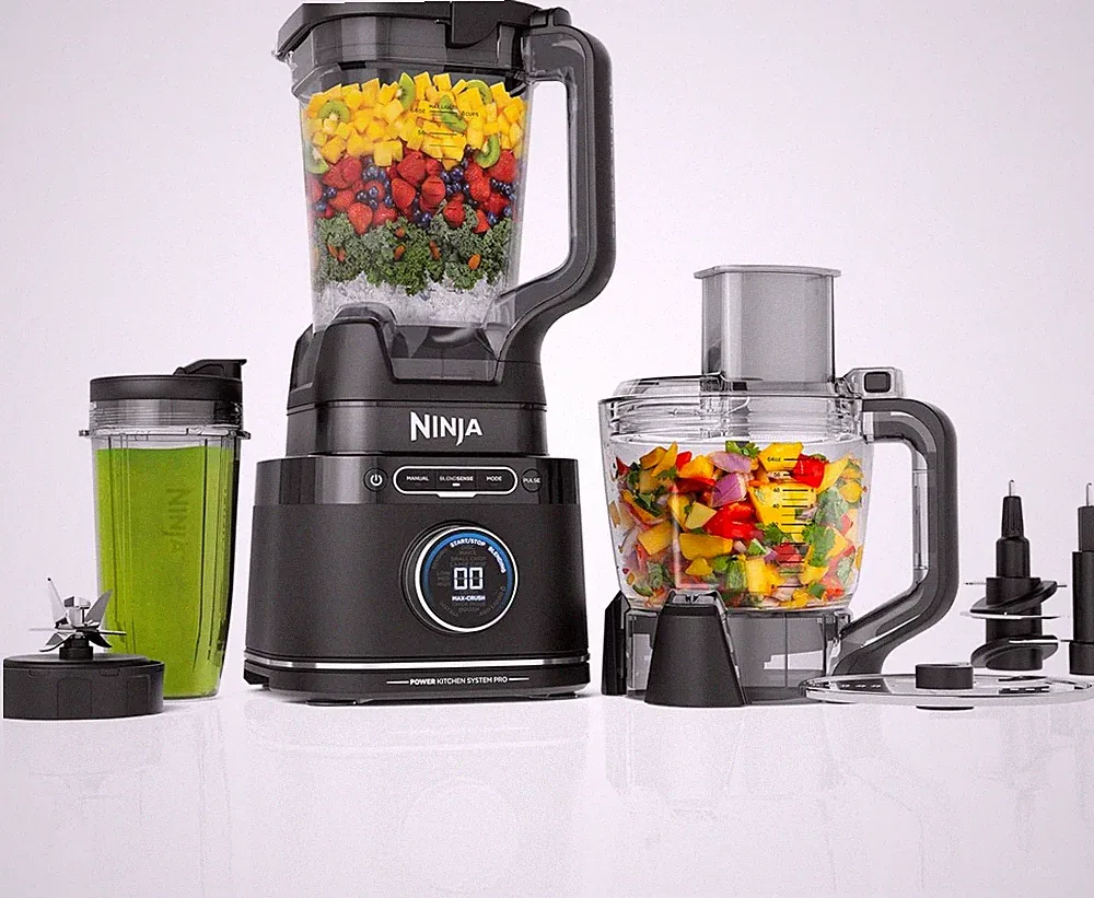 Kitchen System | All-in-One Food Processor & Blender | 8-Cup