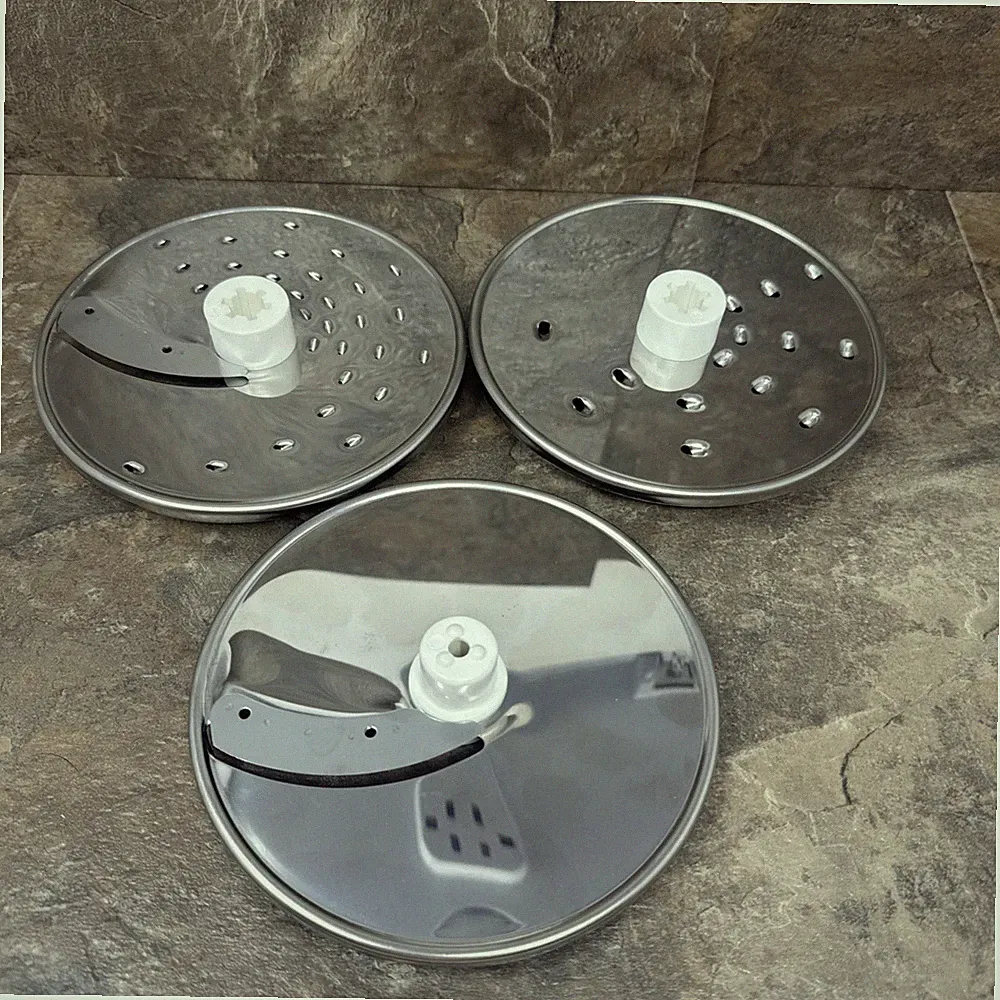 KitchenAid 11 Cup Food Processor KFP590 Replacement Disc Slice Shred Grate Lot 3