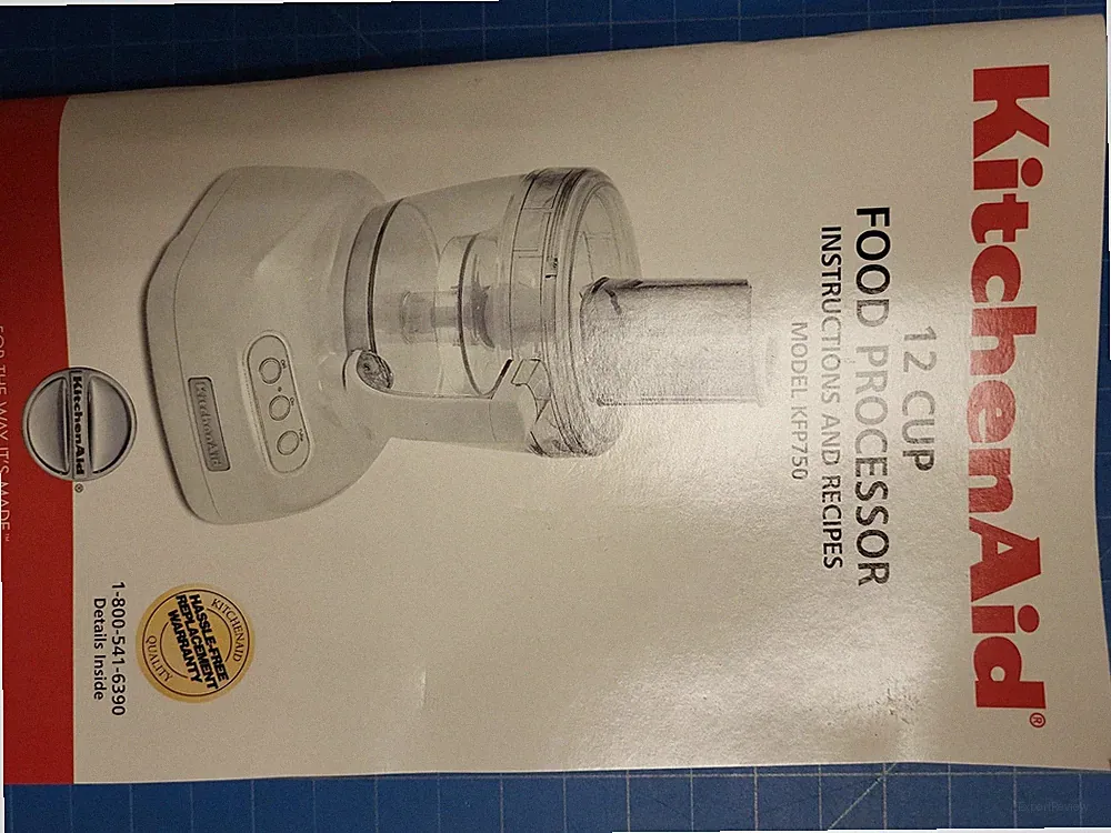 KitchenAid 12 Cup Food Processor Instructions Recipes Model KFP750 Manual