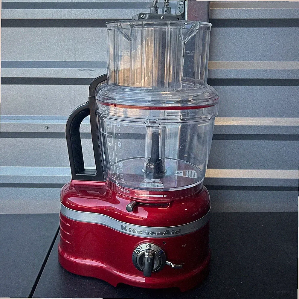 KitchenAid 13-Cup Food Processor Candy Apple Red Exact Slice KFP1642CA
