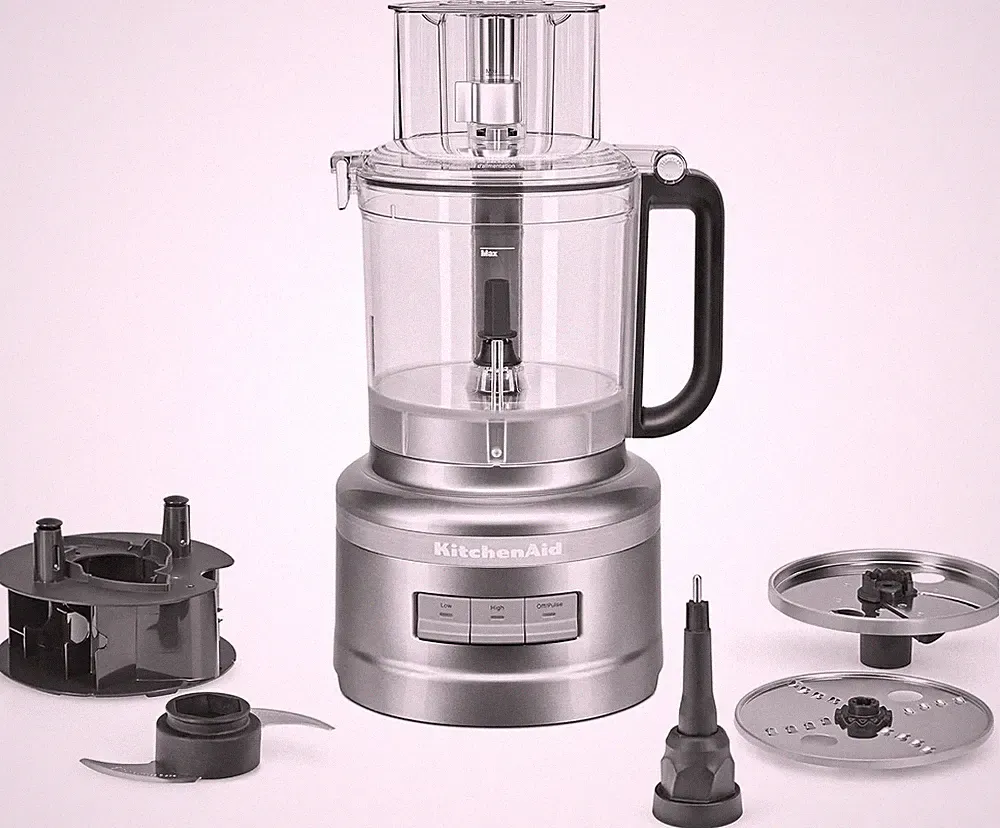 Kitchenaid 13 Cup Food Processor, Contour Silver, KFP1317