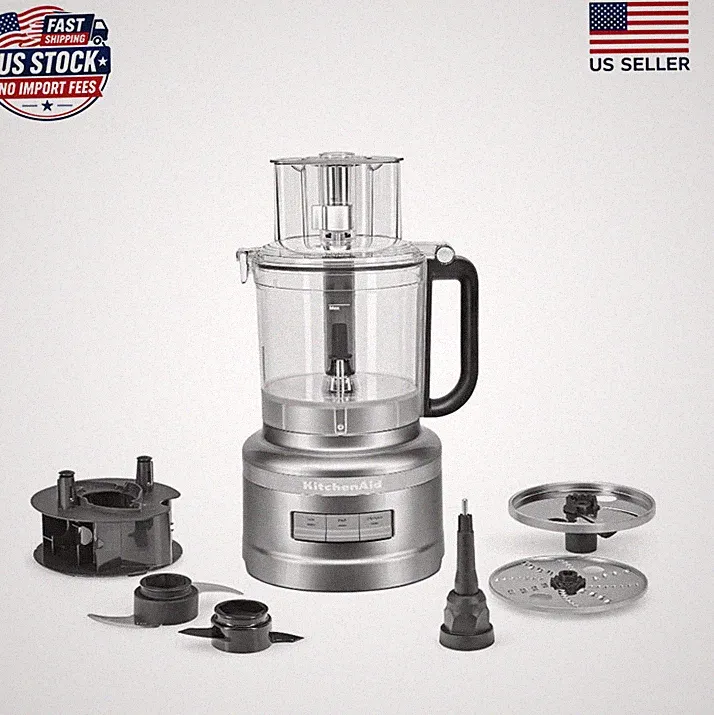 KitchenAid 13-Cup Food Processor, KFP1318, Contour Silver
