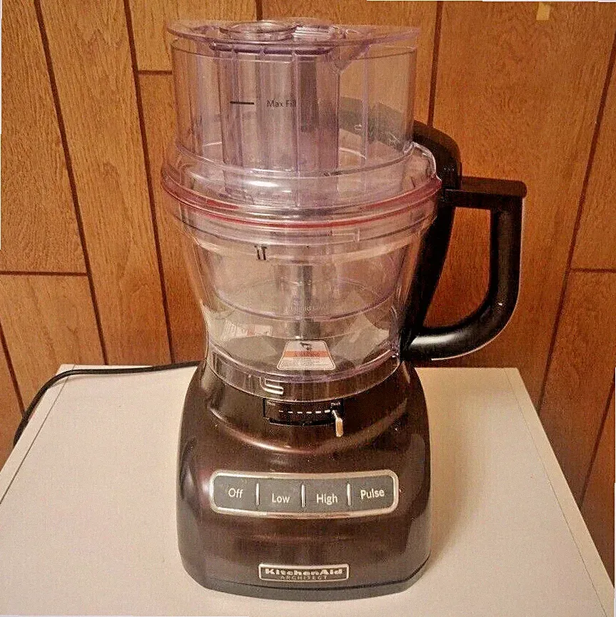 KitchenAid 13 Cup Ultra Wide Mouth Food Processor, Espresso (Used)