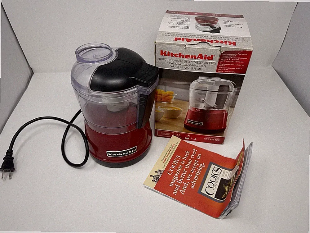 KitchenAid 3.5 Cup Food Chopper Empire Red 2-Speed KFC3511ER New