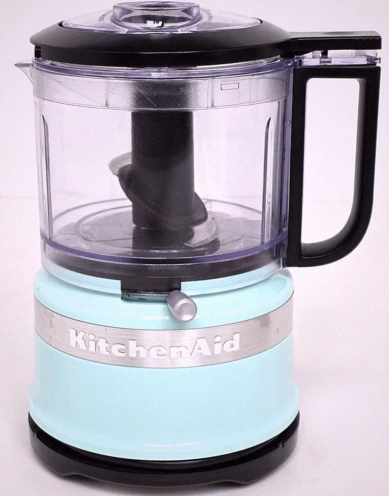 KitchenAid 3.5 Cup Mini Food Processor Baby Blue Space Saving - Working
