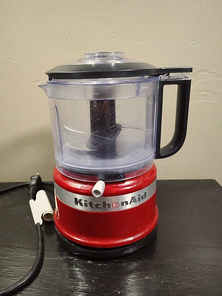 KitchenAid 3.5 Cup Mini Food Processor - Red )Kfc3516er) Pre-owned