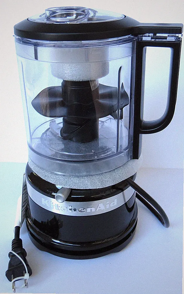 KitchenAid 5-Cup Food Chopper Blade & Whisk Accessories 2-Speeds Pulse Black New