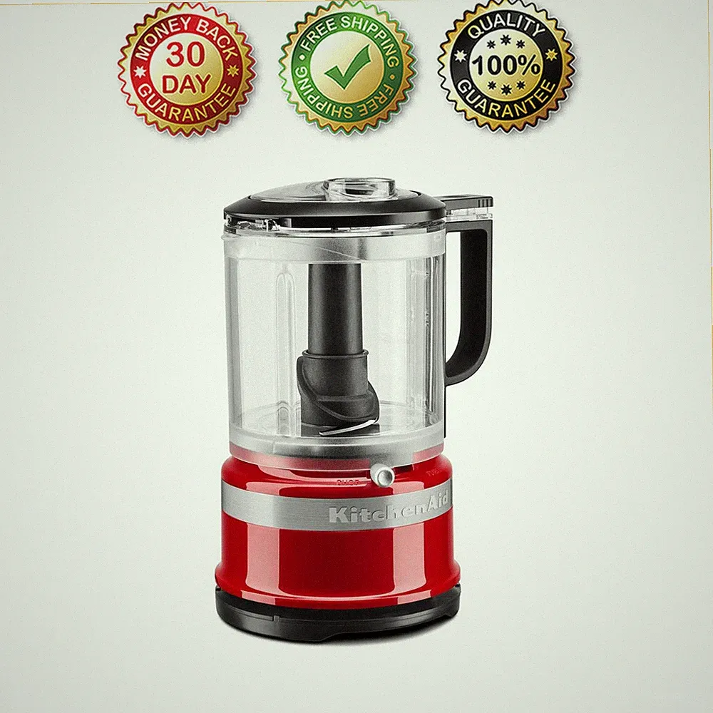 KitchenAid 5-Cup Food Chopper – Multi-Purpose Blade & Whisk, Empire Red
