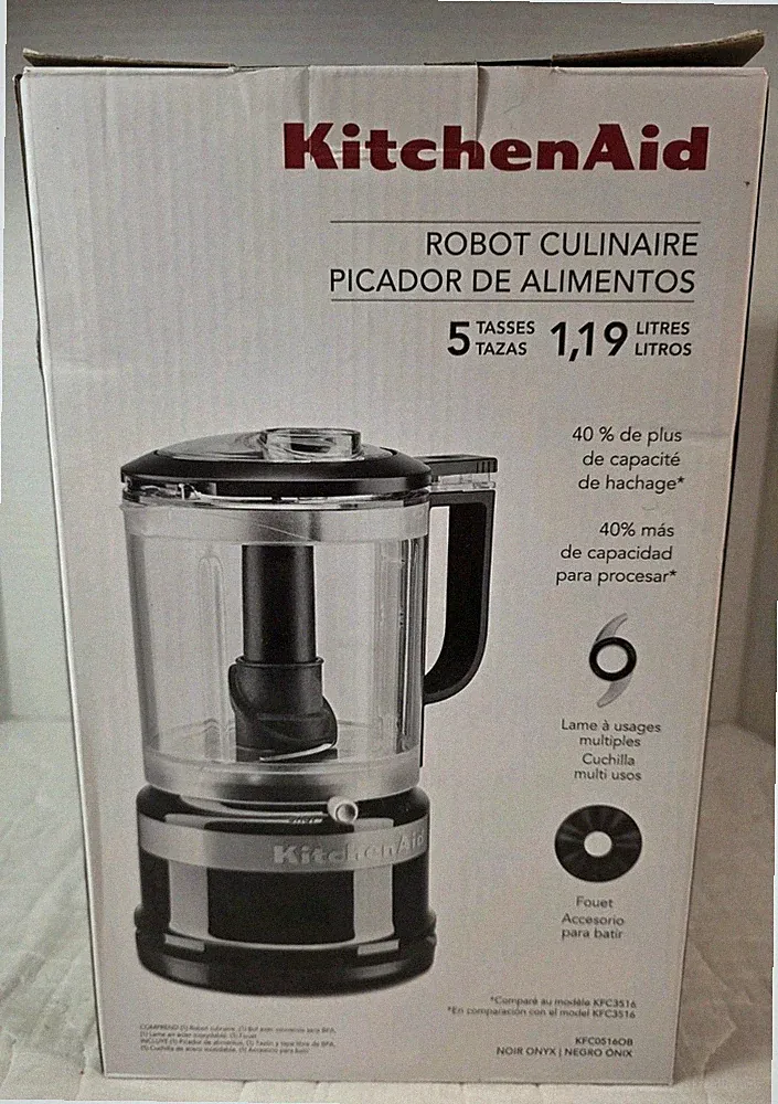 KitchenAid 5 Cup Food Chopper Onyx Black Model KFC0516OB New