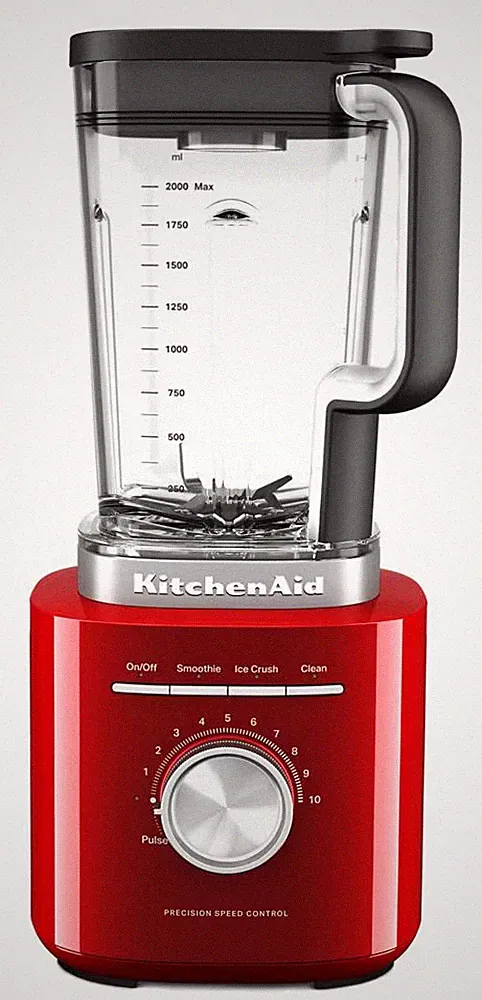KitchenAid 68 oz Pure Power Blender, 1700 Watt Peak Power, Empire Red, KSB2072ER