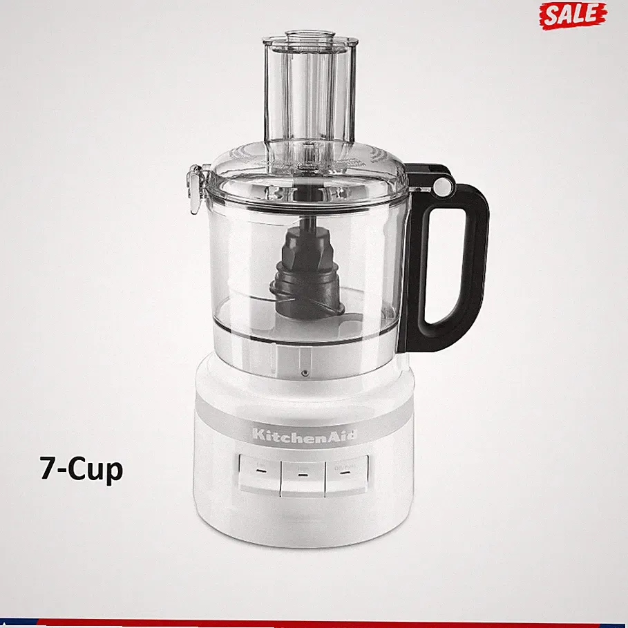KitchenAid 7 Cup Easy Store Food Processor Kitchen Chopper Slicer White