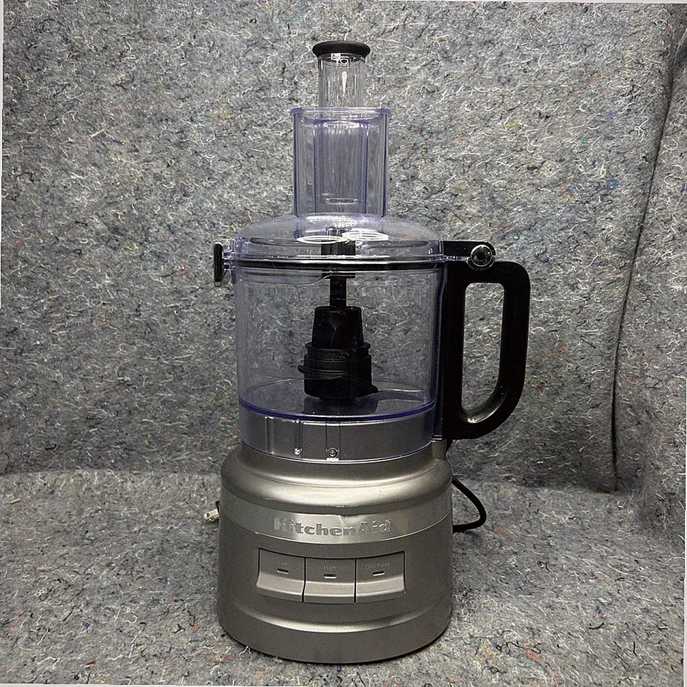KitchenAid 7 Cup Food Processor E105402 Silver Tested w/ Blades