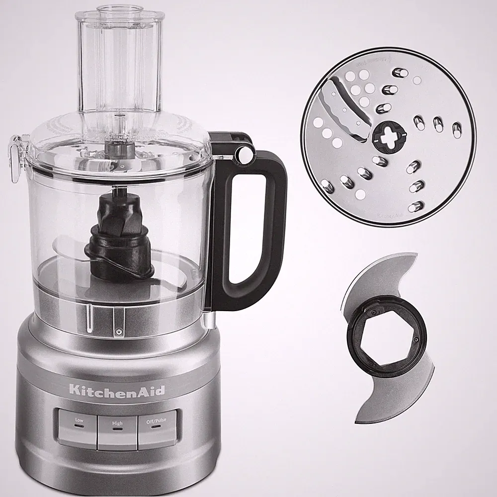 KitchenAid 7-Cup Food Processor - KFP0718, Contour Silver