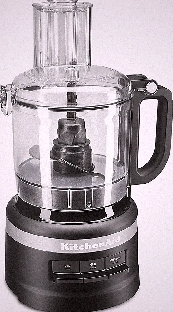 KitchenAid 7-Cup Food Processor – Matte Black Stainless Steel | Brand New