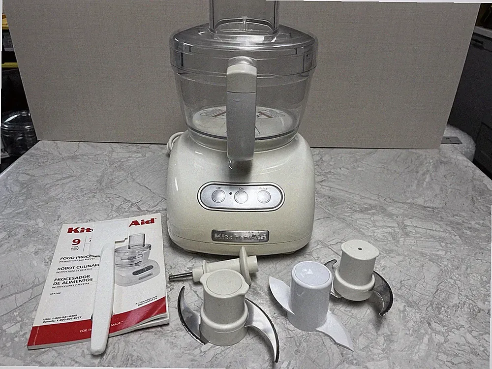 KitchenAid 7 Cup Food Processor Model KFP740WH1 Tested Works