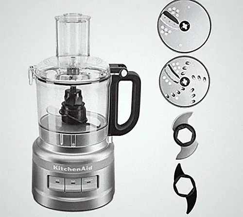 KitchenAid 7 Cup Food Processor Plus Chop Puree Knead Shred Slice KFP0719CU S...