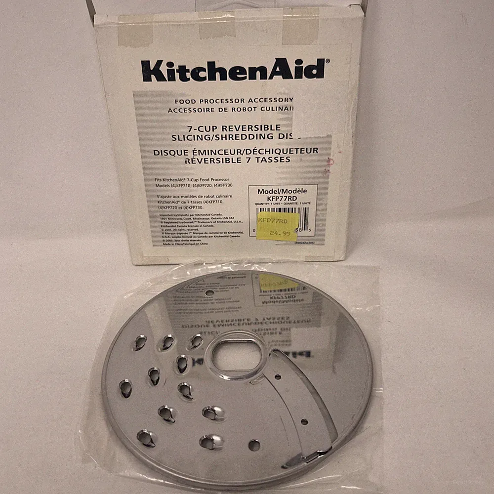 KitchenAid 7-Cup Reversible Slicing Shredding Disc Food Processor KFP77RD 2mm