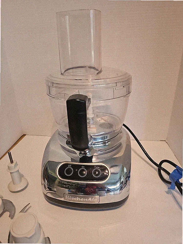 KitchenAid 9-Cup Food Processor MODEL KFP740CR0 Chrome Accessories Tested VGC