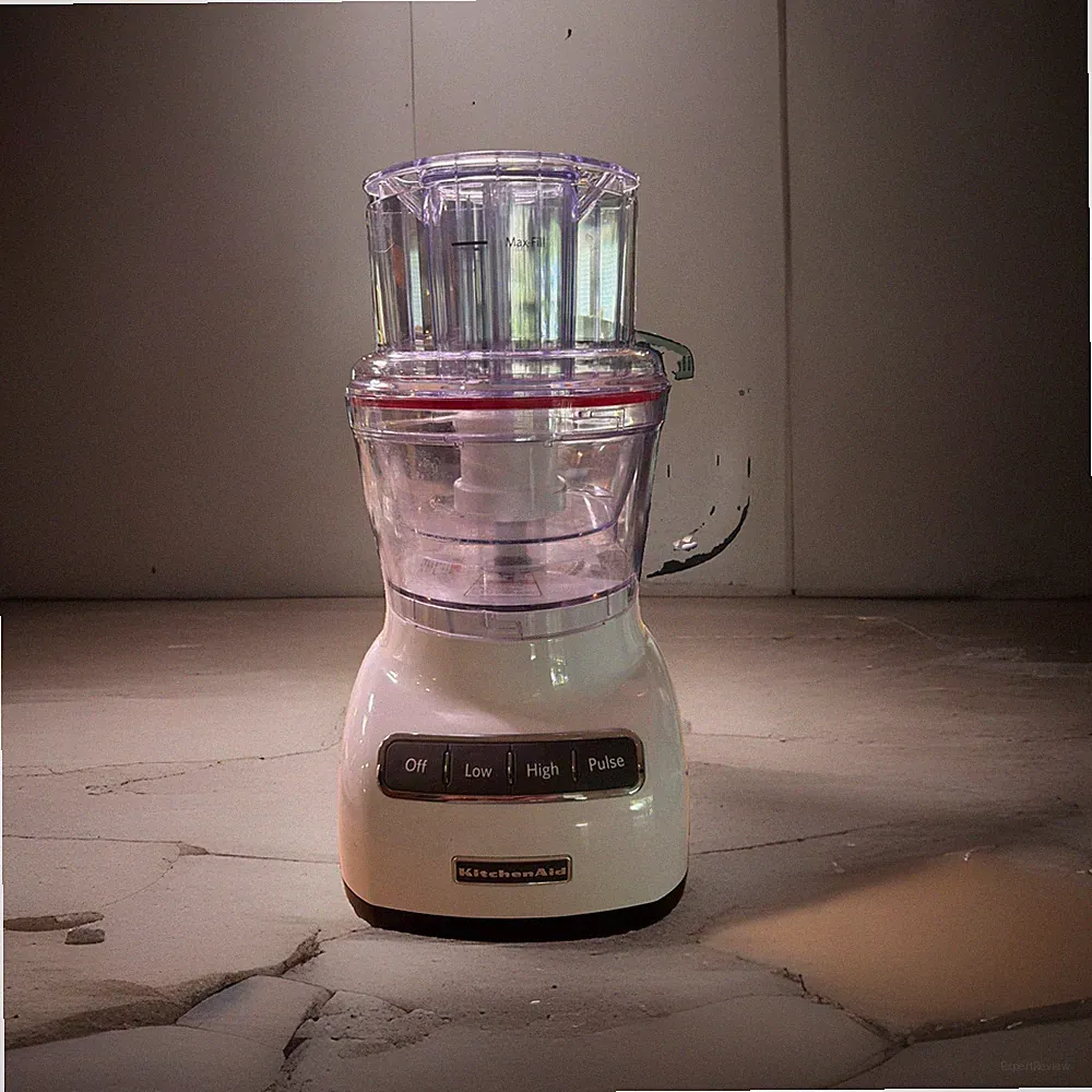 KitchenAid 9-Cup Food Processor w/3 Cup Mini Bowl And Blade Tested Working White