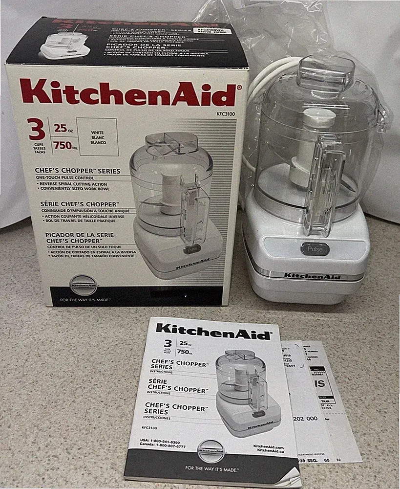 KitchenAid Chef s Chopper KFC3100 3 Cups Food Processor