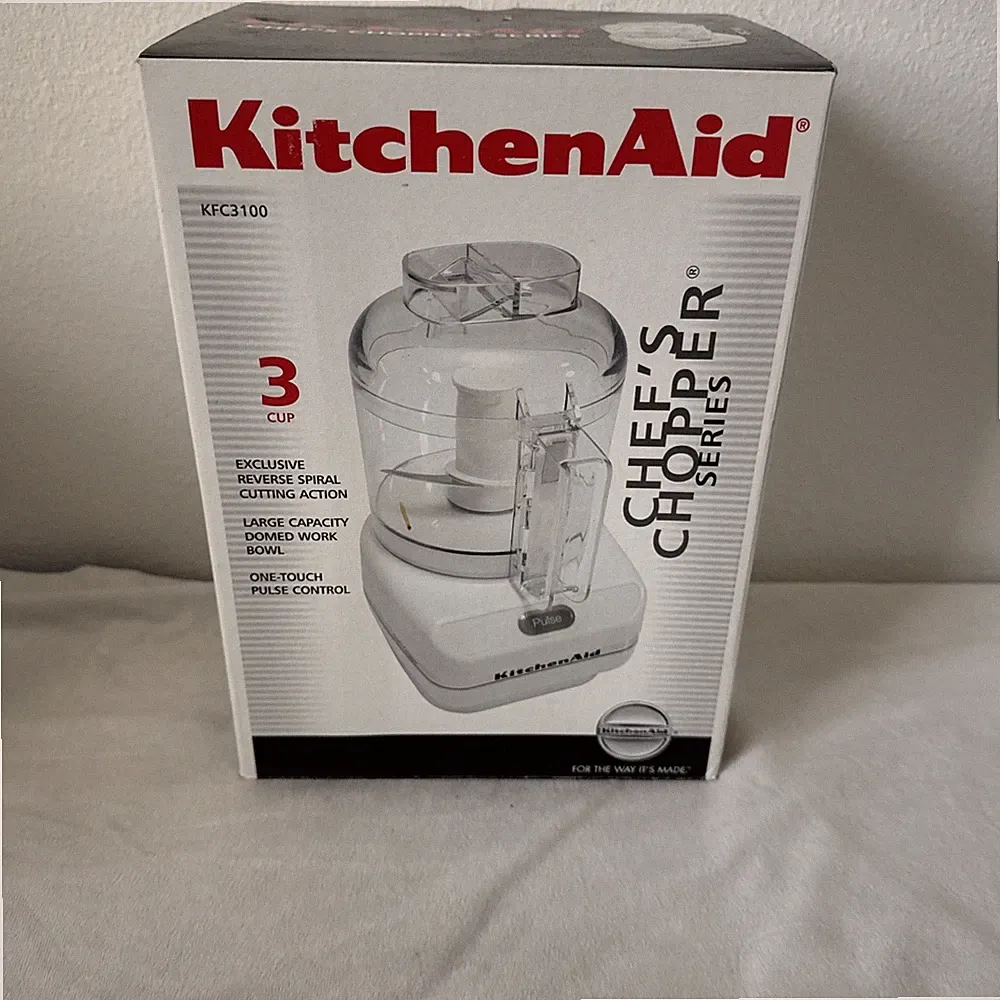 KitchenAid Chef s Chopper KFC3100WH2 3 Cups Food Processor