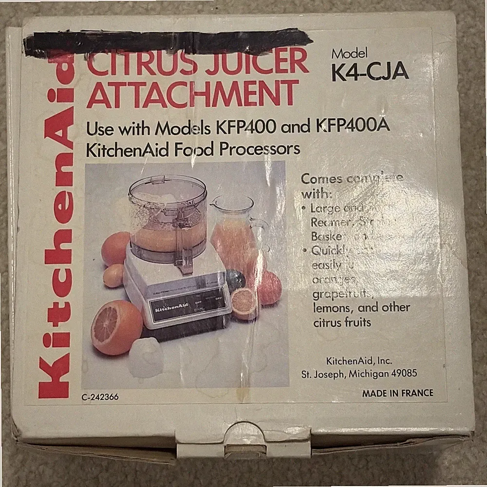 KitchenAid Citrus Juicer Attachment For Use With Food Processor KFP400 & KFP400A