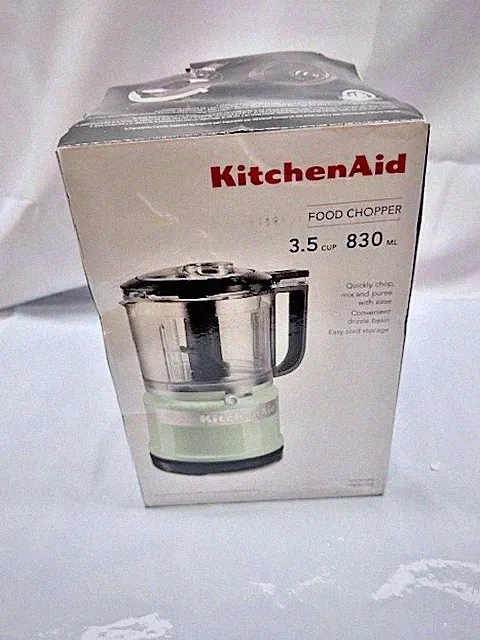 KitchenAid Cordless Food Chopper 3.5 Cup 830 ML-PISTACHIO*New-Box Damage
