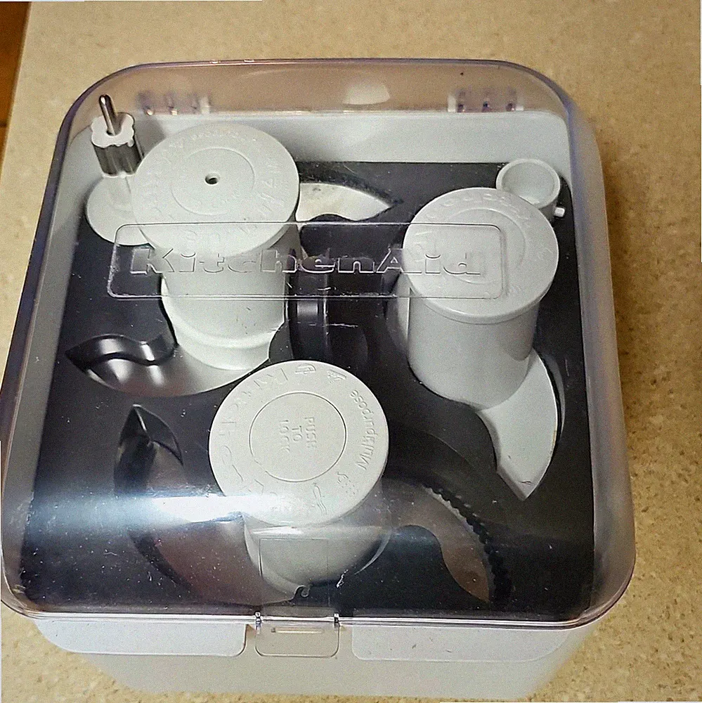 KitchenAid ExactSlice Food Processor Disc & Blade Set 10 Cup w/ Case White