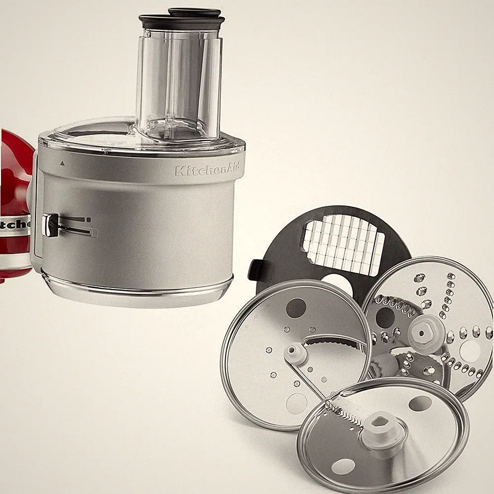 KitchenAid ExactSlice Food Processor With Dicing Kit Attachment RR-KSM2FPA Used