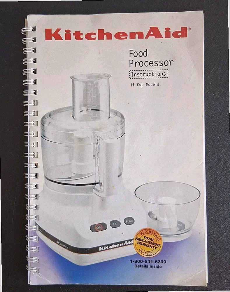 KitchenAid Food Processor 11-Cup Instructions and Recipes KFP600 KFPM650 Spiral